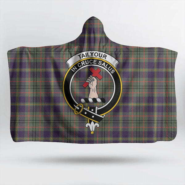 Murray of Atholl Modern Tartan Classic Crest Hooded Blanket
