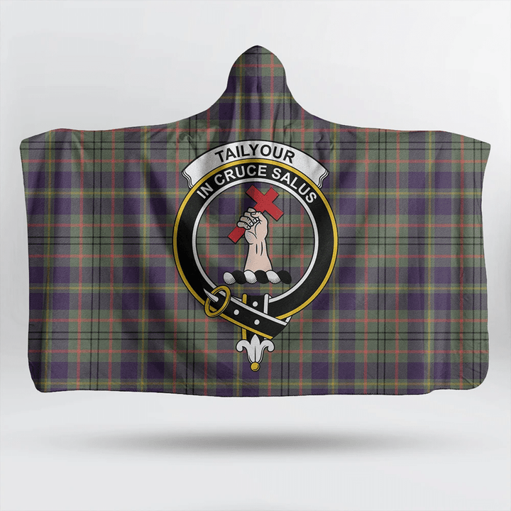 Murray of Atholl Modern Tartan Classic Crest Hooded Blanket