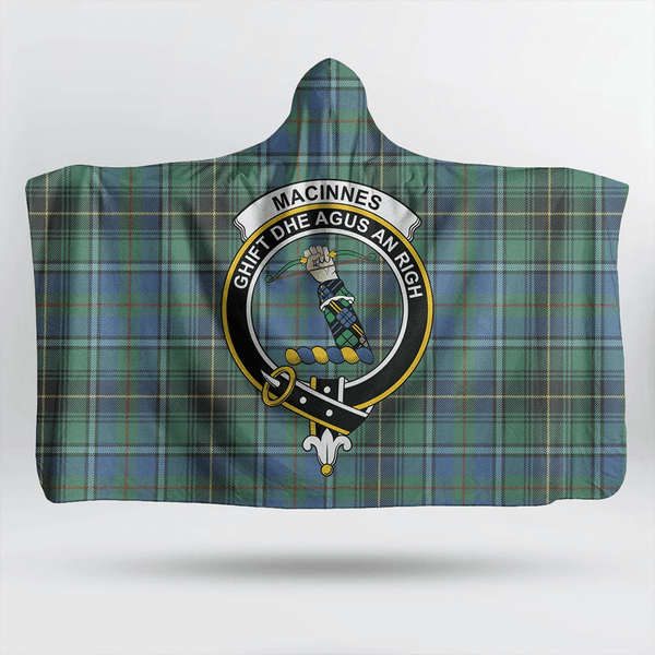 Ruthven Modern Tartan Classic Crest Hooded Blanket
