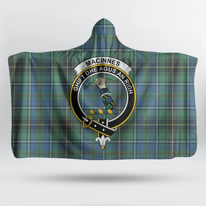 Ruthven Modern Tartan Classic Crest Hooded Blanket