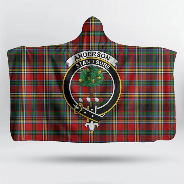 Anderson of Arbrake Tartan Classic Crest Hooded Blanket