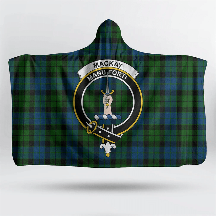 Sinclair Hunting Ancient Tartan Classic Crest Hooded Blanket