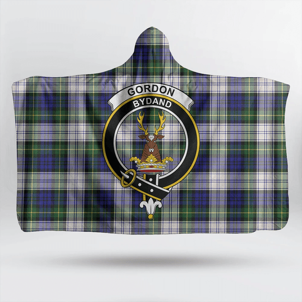 Gordon Dress Modern Tartan Classic Crest Hooded Blanket