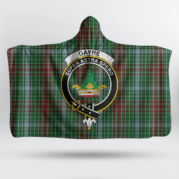 Gayre Tartan Classic Crest Hooded Blanket