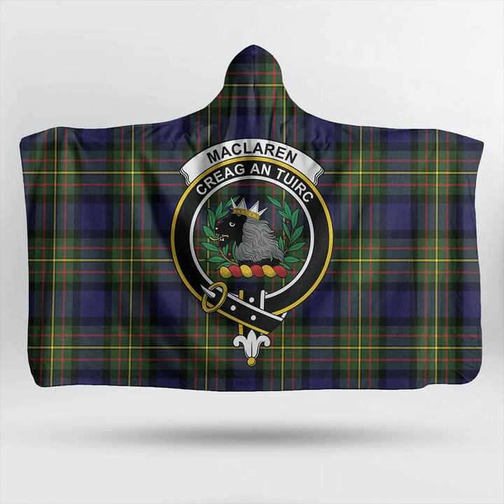 Strachan Tartan Classic Crest Hooded Blanket