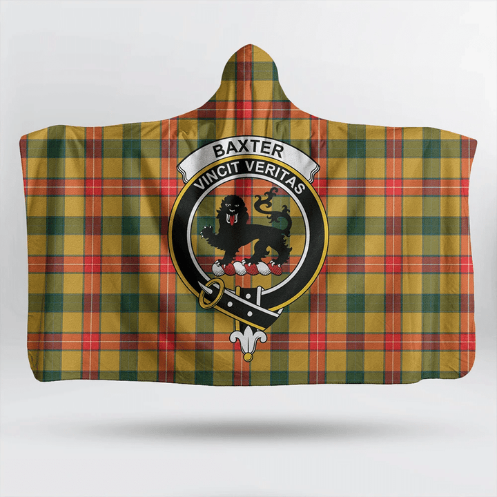 Baxter Modern Tartan Classic Crest Hooded Blanket