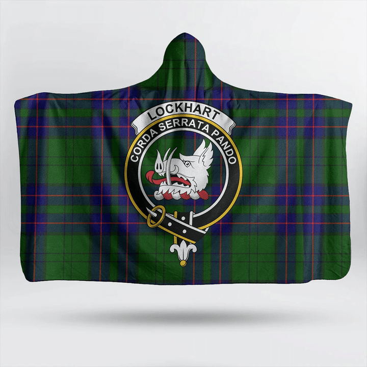 Lockhart Tartan Classic Crest Hooded Blanket