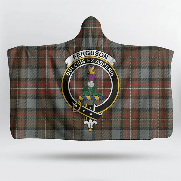 Fergusson Weathered Tartan Classic Crest Hooded Blanket