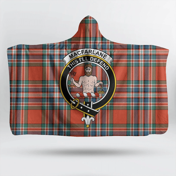 Roberton Tartan Classic Crest Hooded Blanket
