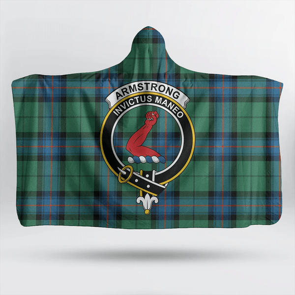 Armstrong Ancient Tartan Classic Crest Hooded Blanket