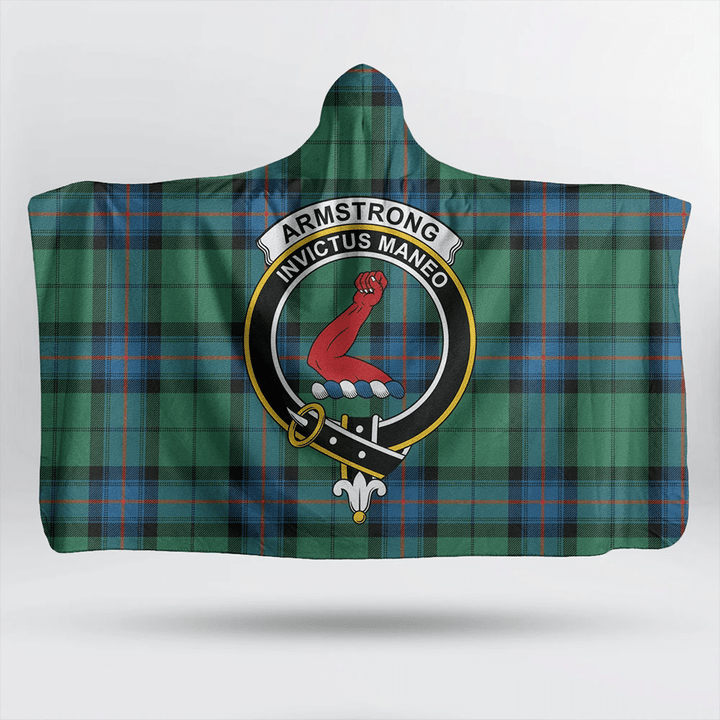 Armstrong Ancient Tartan Classic Crest Hooded Blanket