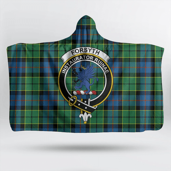 Forsyth Ancient Tartan Classic Crest Hooded Blanket