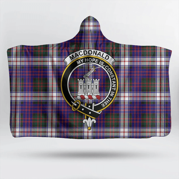 MacDonald Dress Modern Tartan Classic Crest Hooded Blanket
