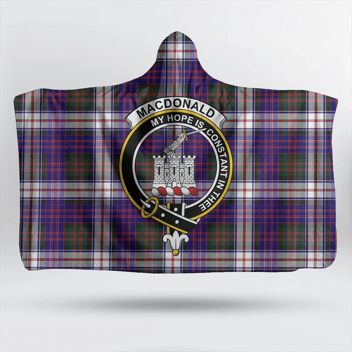 MacDonald Dress Modern Tartan Classic Crest Hooded Blanket