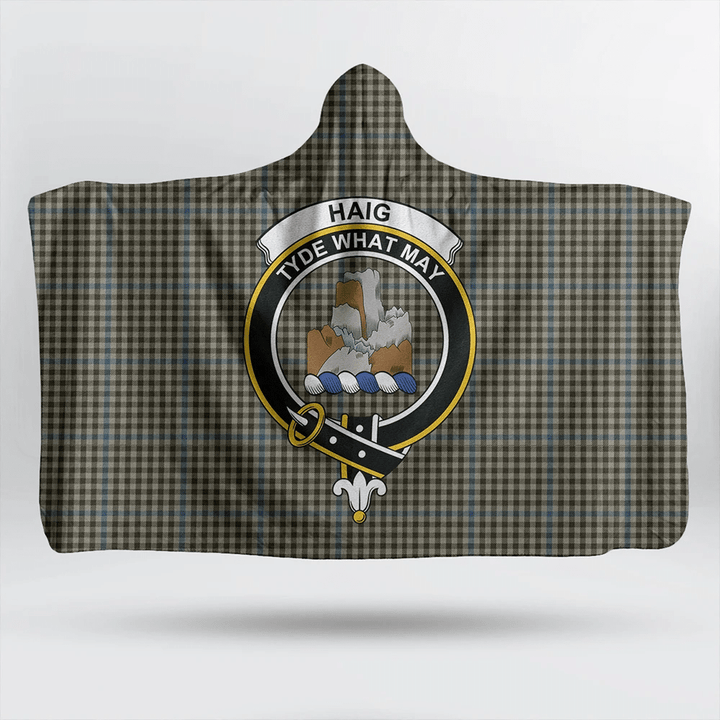 Haig Check Tartan Classic Crest Hooded Blanket