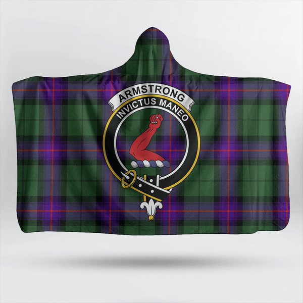 Armstrong Modern Tartan Classic Crest Hooded Blanket