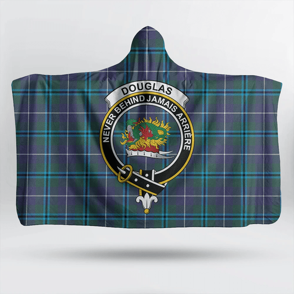 Douglas Modern Tartan Classic Crest Hooded Blanket