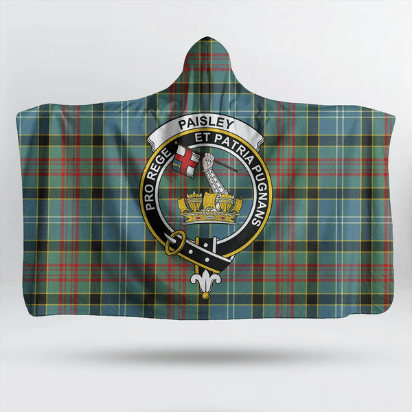 MacMillan Old Weathered Tartan Classic Crest Hooded Blanket
