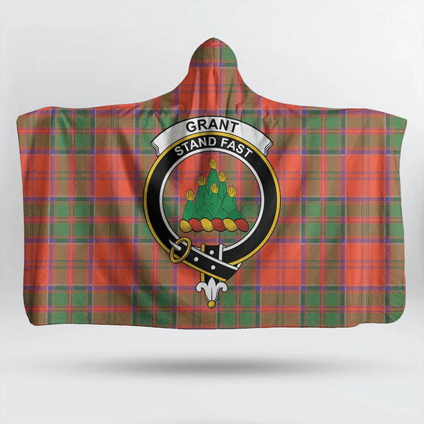 Grant Ancient Tartan Classic Crest Hooded Blanket