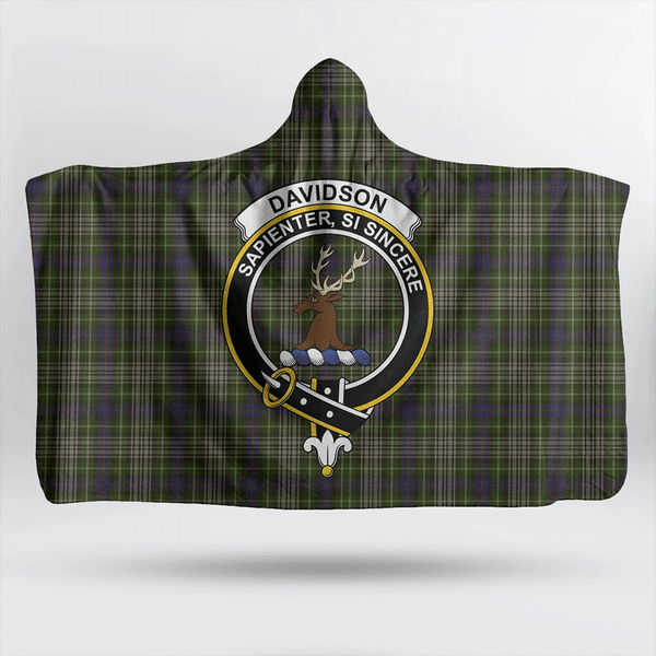 Davidson Tulloch Dress Tartan Classic Crest Hooded Blanket