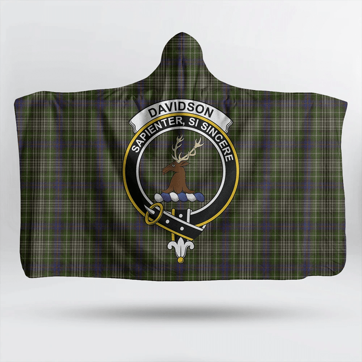Davidson Tulloch Dress Tartan Classic Crest Hooded Blanket