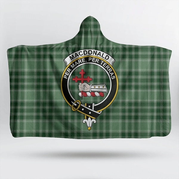 MacDonald Lord of the Isles Hunting Tartan Classic Crest Hooded Blanket