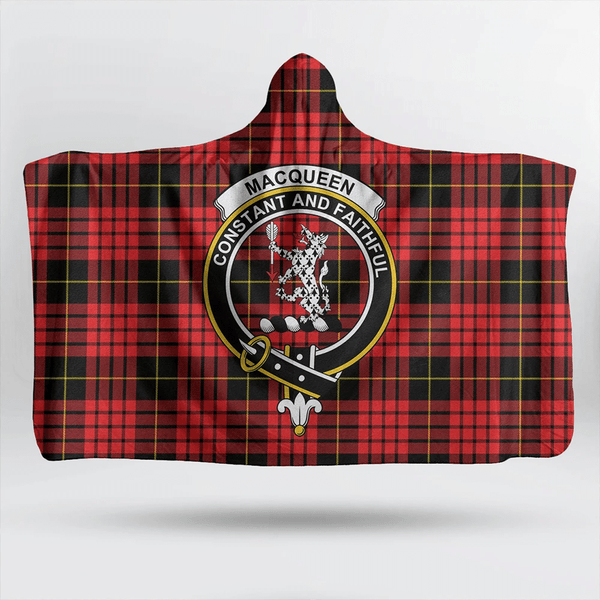 MacFarlane Ancient Tartan Classic Crest Hooded Blanket
