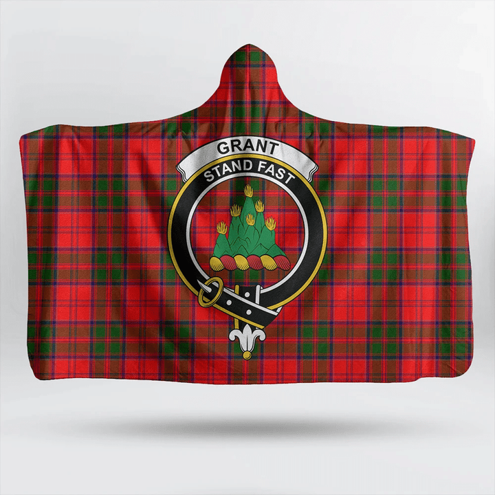Grant Modern Tartan Classic Crest Hooded Blanket