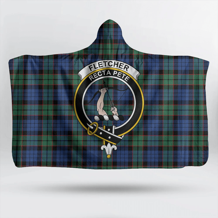 Fletcher Ancient Tartan Classic Crest Hooded Blanket