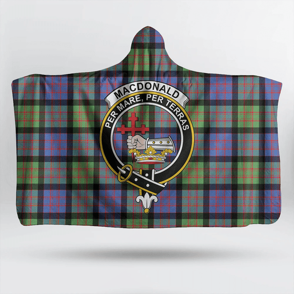 MacDonald Ancient Tartan Classic Crest Hooded Blanket