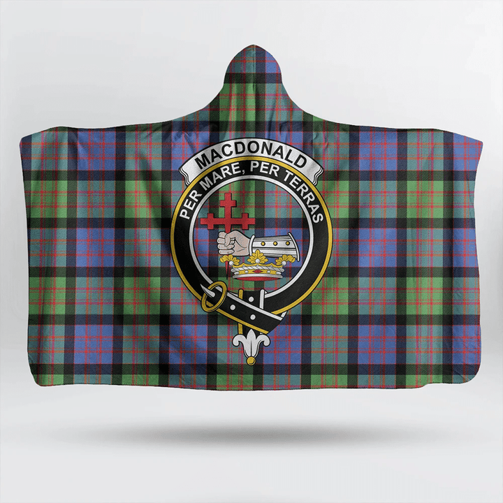 MacDonald Ancient Tartan Classic Crest Hooded Blanket