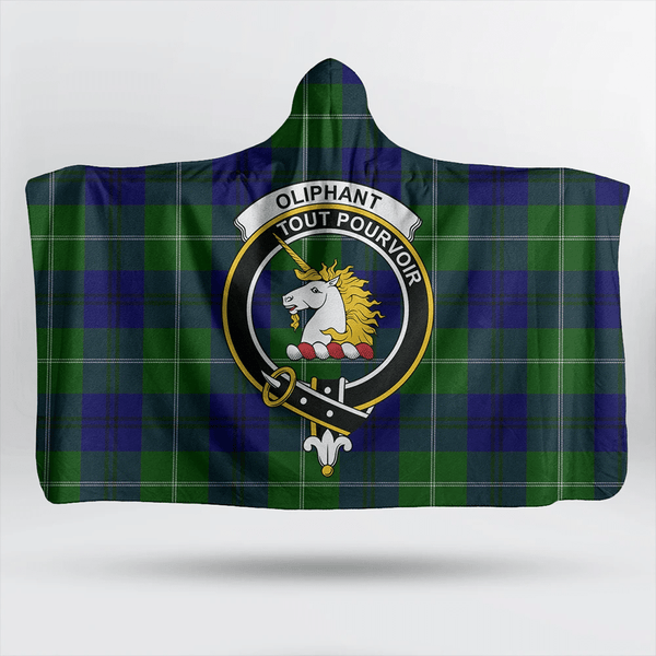 MacMillan Old Modern Tartan Classic Crest Hooded Blanket
