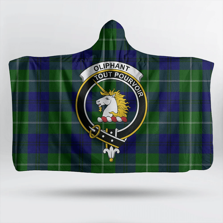 MacMillan Old Modern Tartan Classic Crest Hooded Blanket