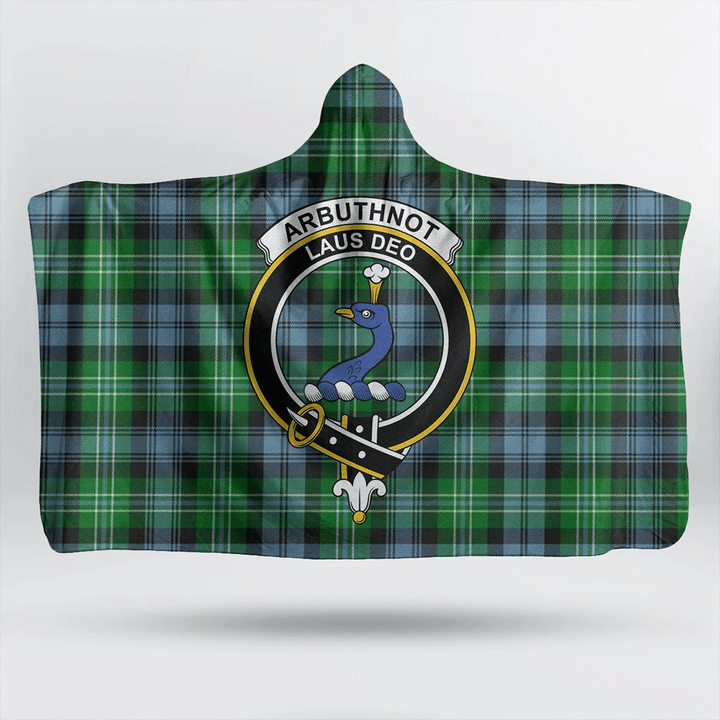 Arbuthnot Ancient Tartan Classic Crest Hooded Blanket