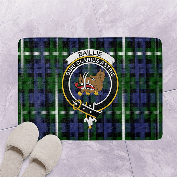 Baillie Modern Tartan Classic Crest Bathroom Mat