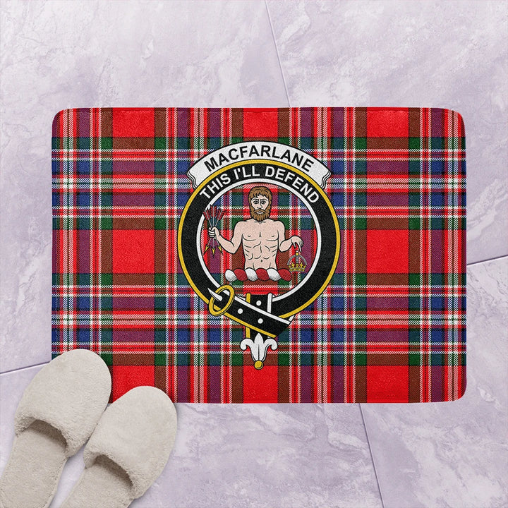 MacFarlane Modern Tartan Classic Crest Bathroom Mat