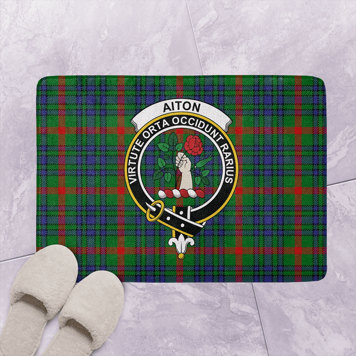 Aiton Tartan Classic Crest Bathroom Mat