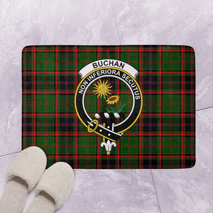 Buchan Modern Tartan Classic Crest Bathroom Mat