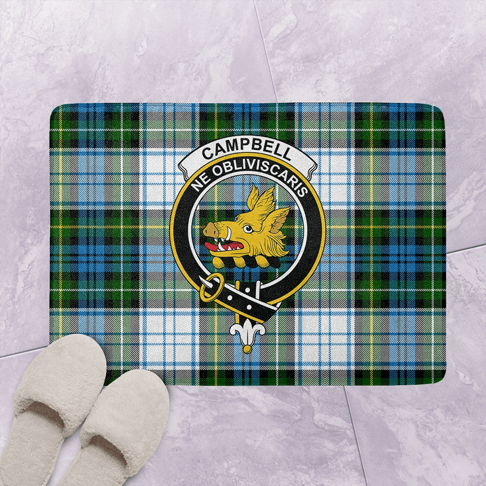 Campbell Dress 01 Tartan Crest Bedding Set - Golden Thistle Style