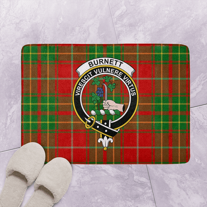 Burnett Ancient Tartan Classic Crest Bathroom Mat
