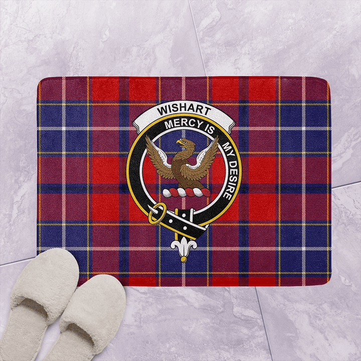Wishart Dress Tartan Classic Crest Bathroom Mat