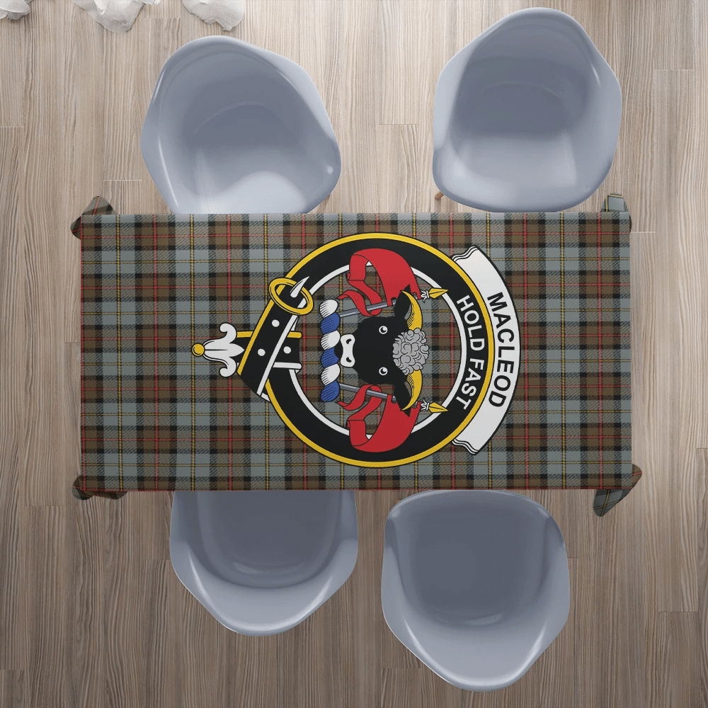 McLachlan Hunting Modern Tartan Crest Tablecloth main image 0
