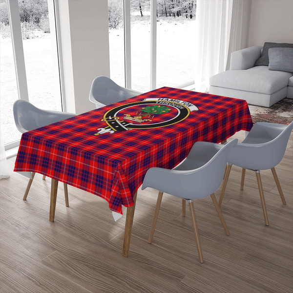 Hamilton Modern Tartan Classic Crest Tablecloth