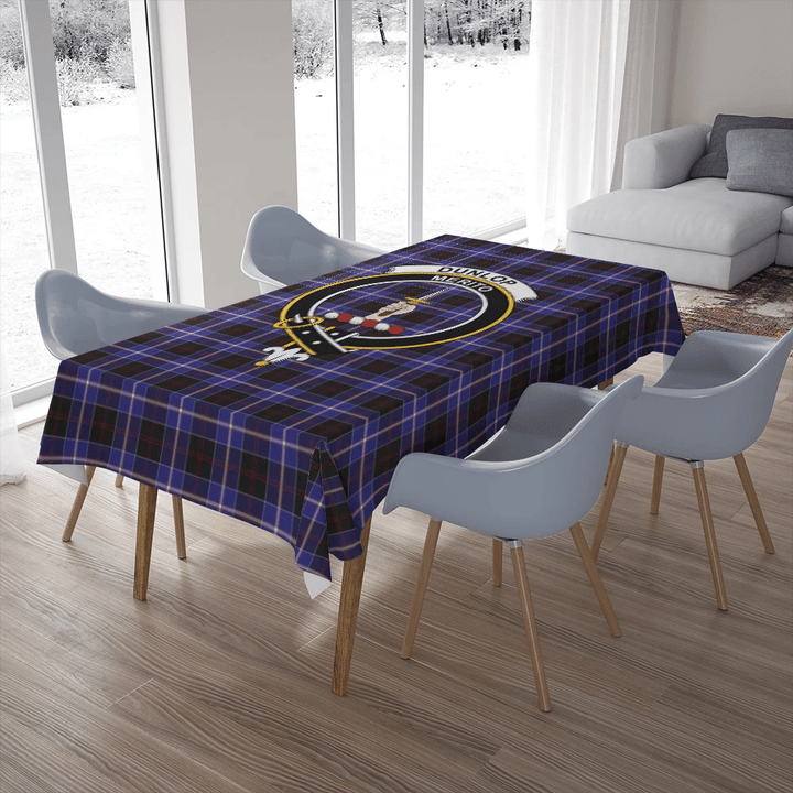 Dunlop Modern Tartan Classic Crest Tablecloth