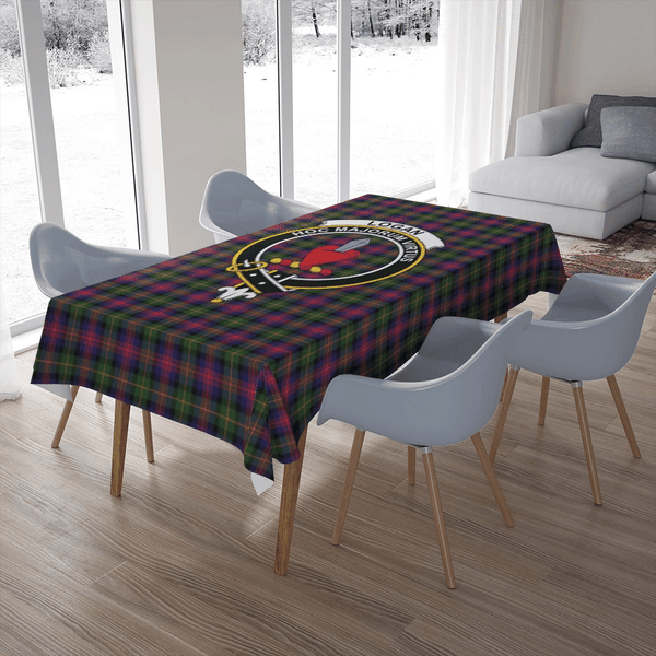 Logan Modern Tartan Classic Crest Tablecloth
