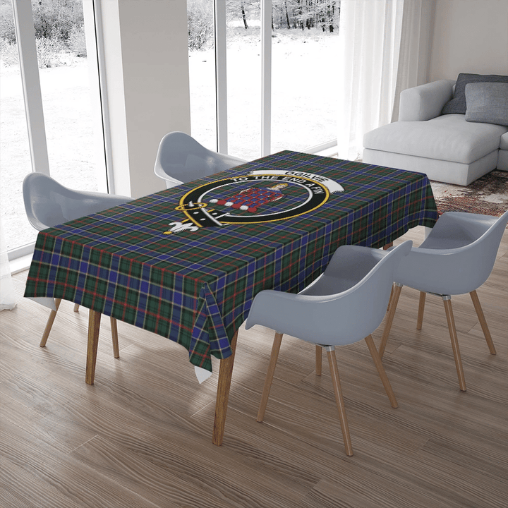 Ogilvie of Airlie Ancient Tartan Classic Crest Tablecloth
