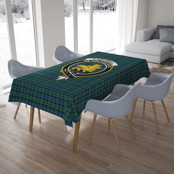 Campbell Ancient 02 Tartan Classic Crest Tablecloth