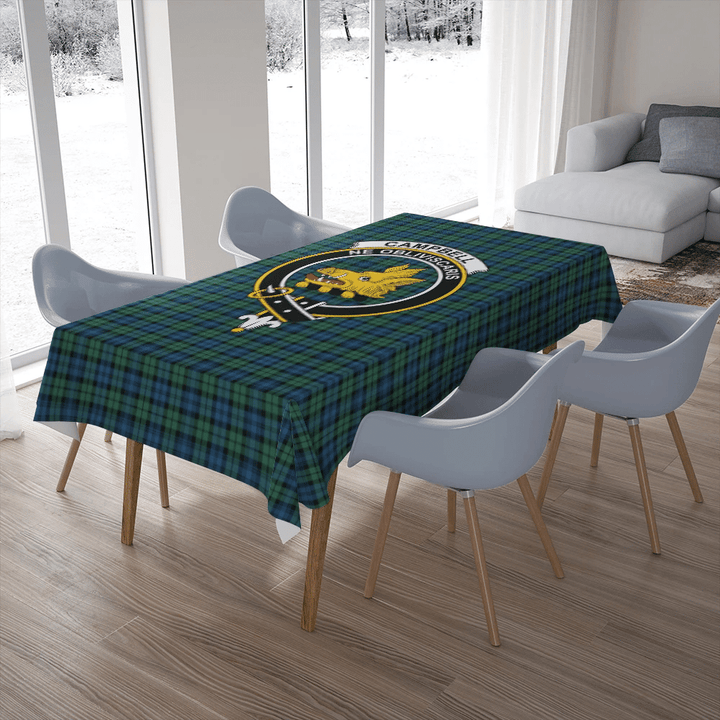 Campbell Ancient 02 Tartan Classic Crest Tablecloth