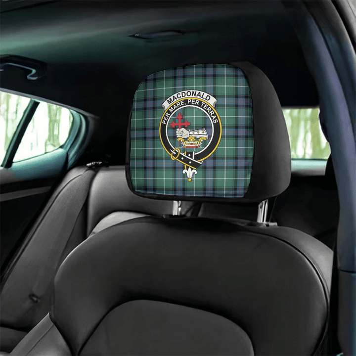 MacDonald of the Isles Hunting Ancient Tartan Classic Crest Headrest Covers