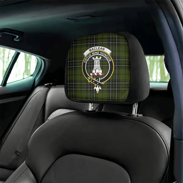MacLean Hunting Ancient Tartan Classic Crest Headrest Covers